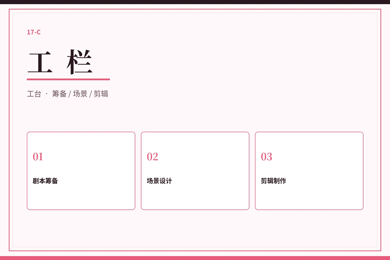 17C工栏创作流程